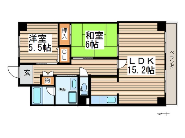 ラポール中江の物件間取画像